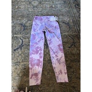 NWT Beyond Yoga Pants Small Womens Pink Elastic Waist Running Stretch Tights
